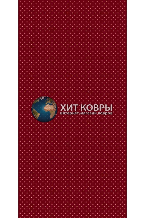 ковер в комнату с коротким ворсом p001 красный